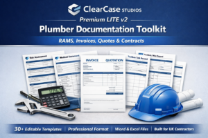 Plumber document templates UK