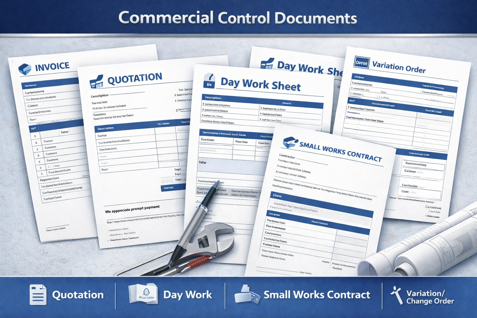 plumber invoice and quote templates UK