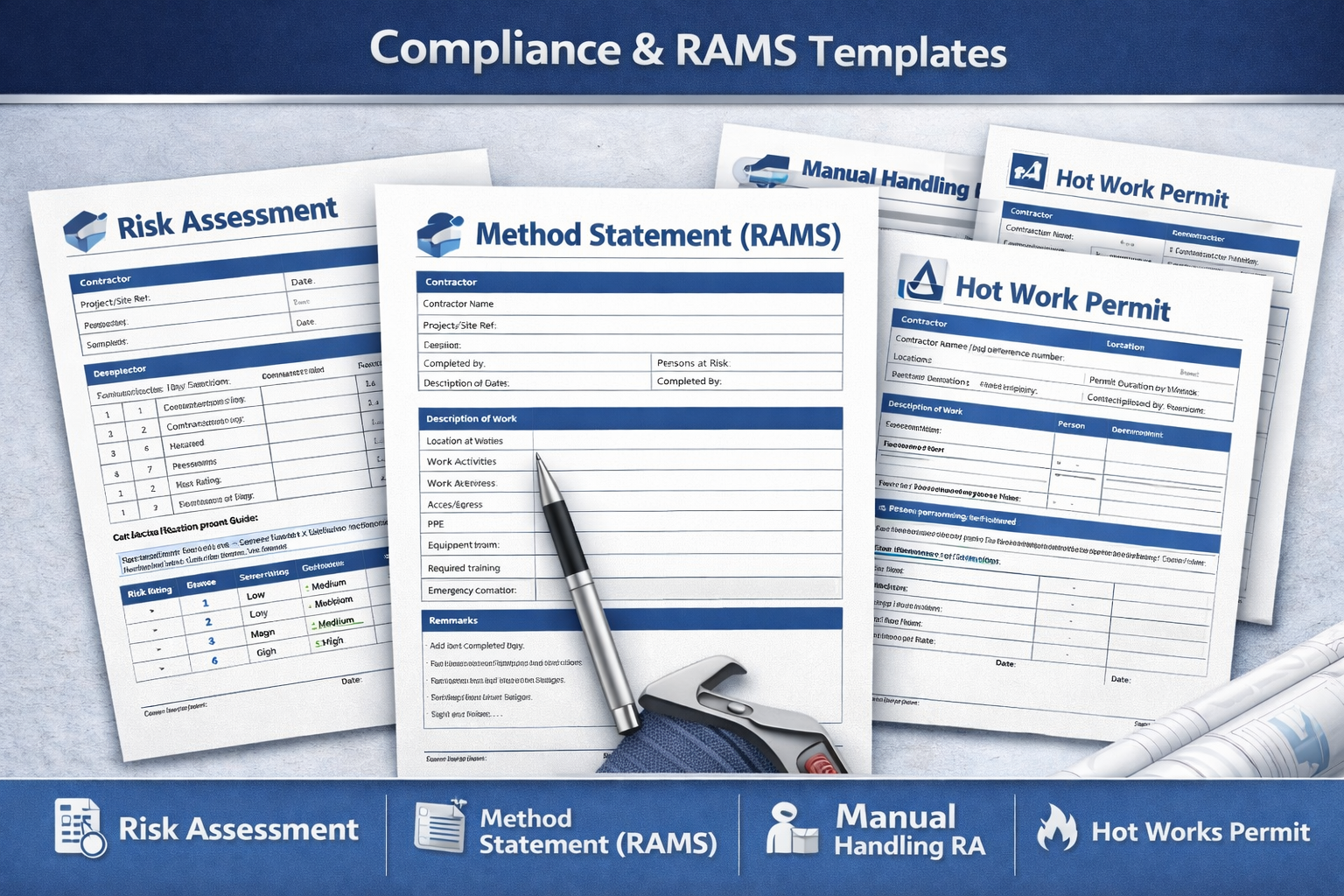 plumbing risk assessment and method statement templates