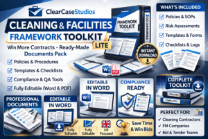 cleaning company document templates