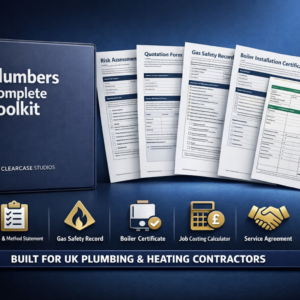 plumber document templates UK