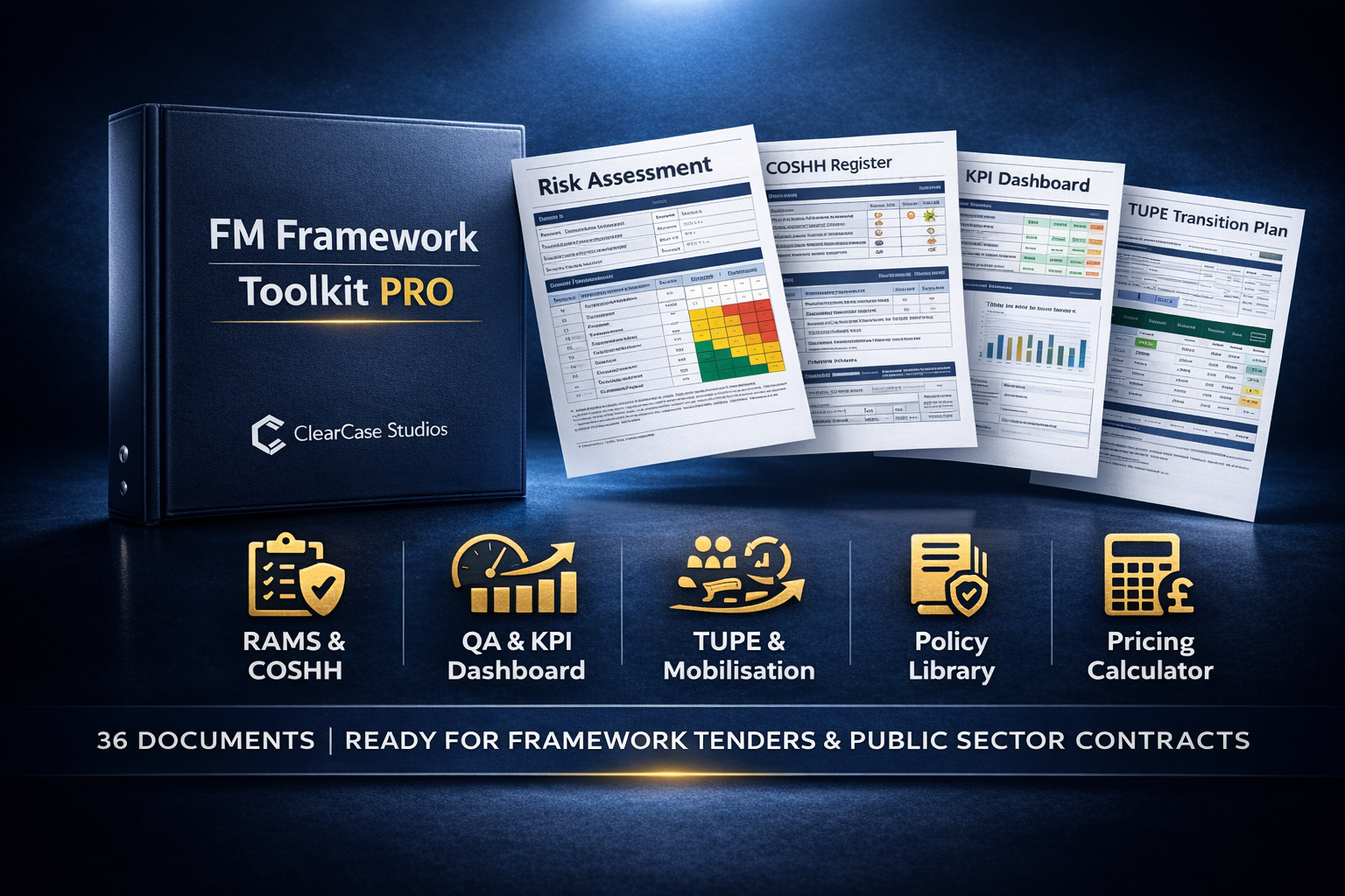 FM compliance document pack UK cleaning contractors